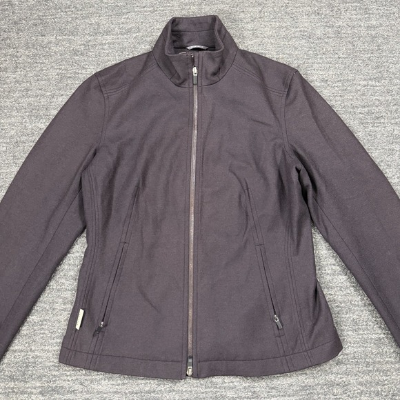 Icebreaker Jackets & Blazers - Icebreaker Coastal Jacket Women Large Purple Merino Wool Full Zip Outdoor Nature